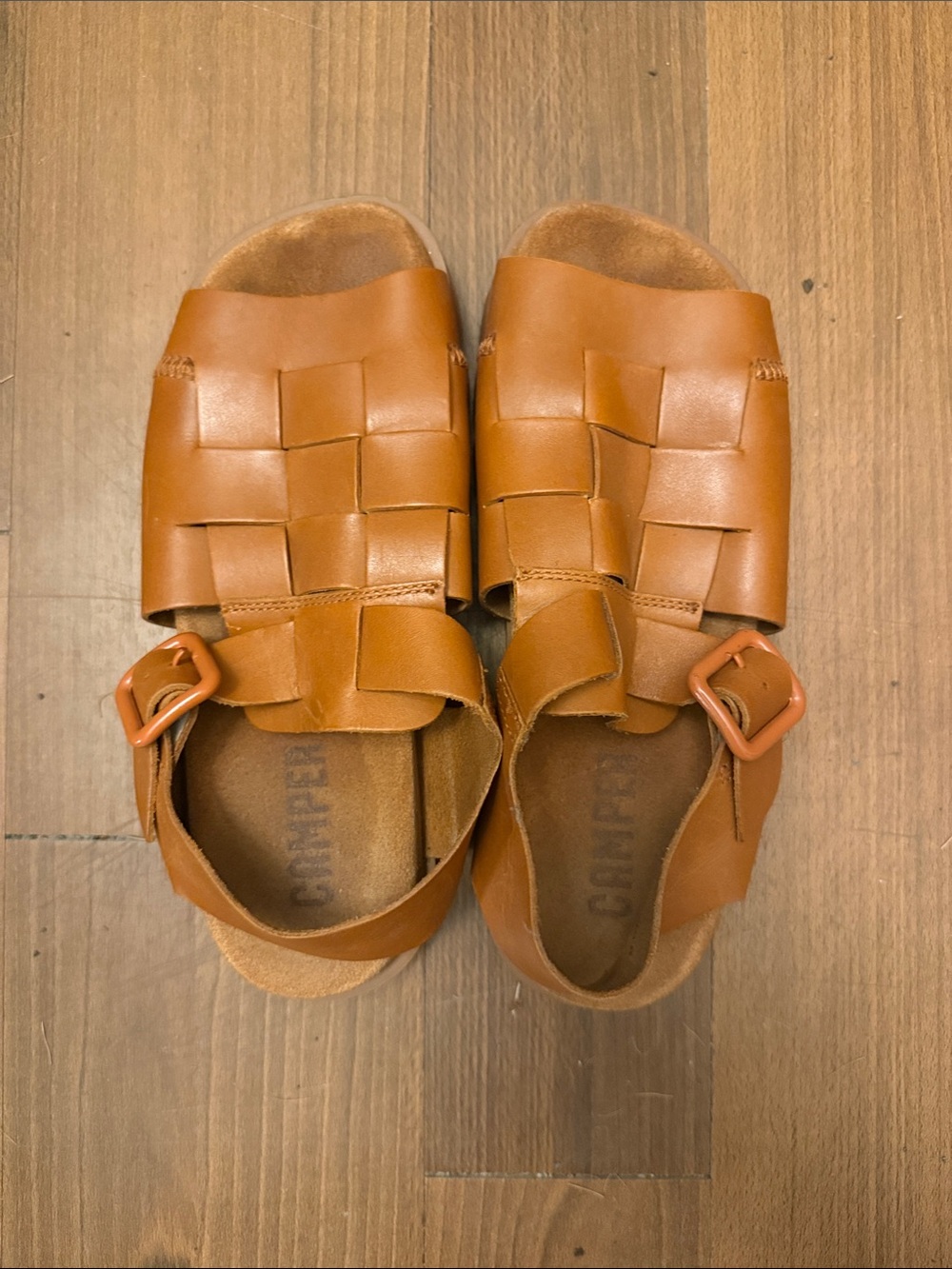 BARELY WORN: Camper Women's Leather Brutus Fisherman Sandals - Picture 4 of 7